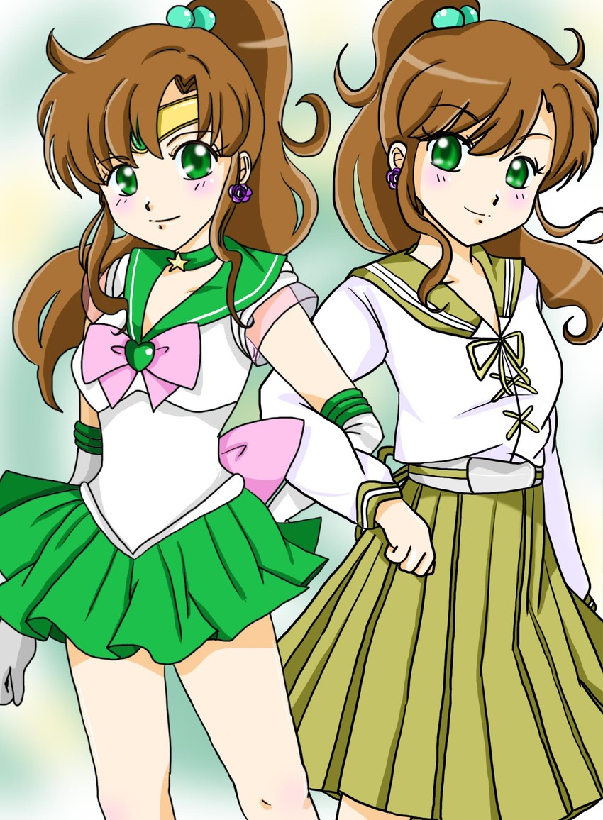 kino makoto and sailor jupiter (bishoujo senshi sailor moon) drawn by rio_(mintboo)