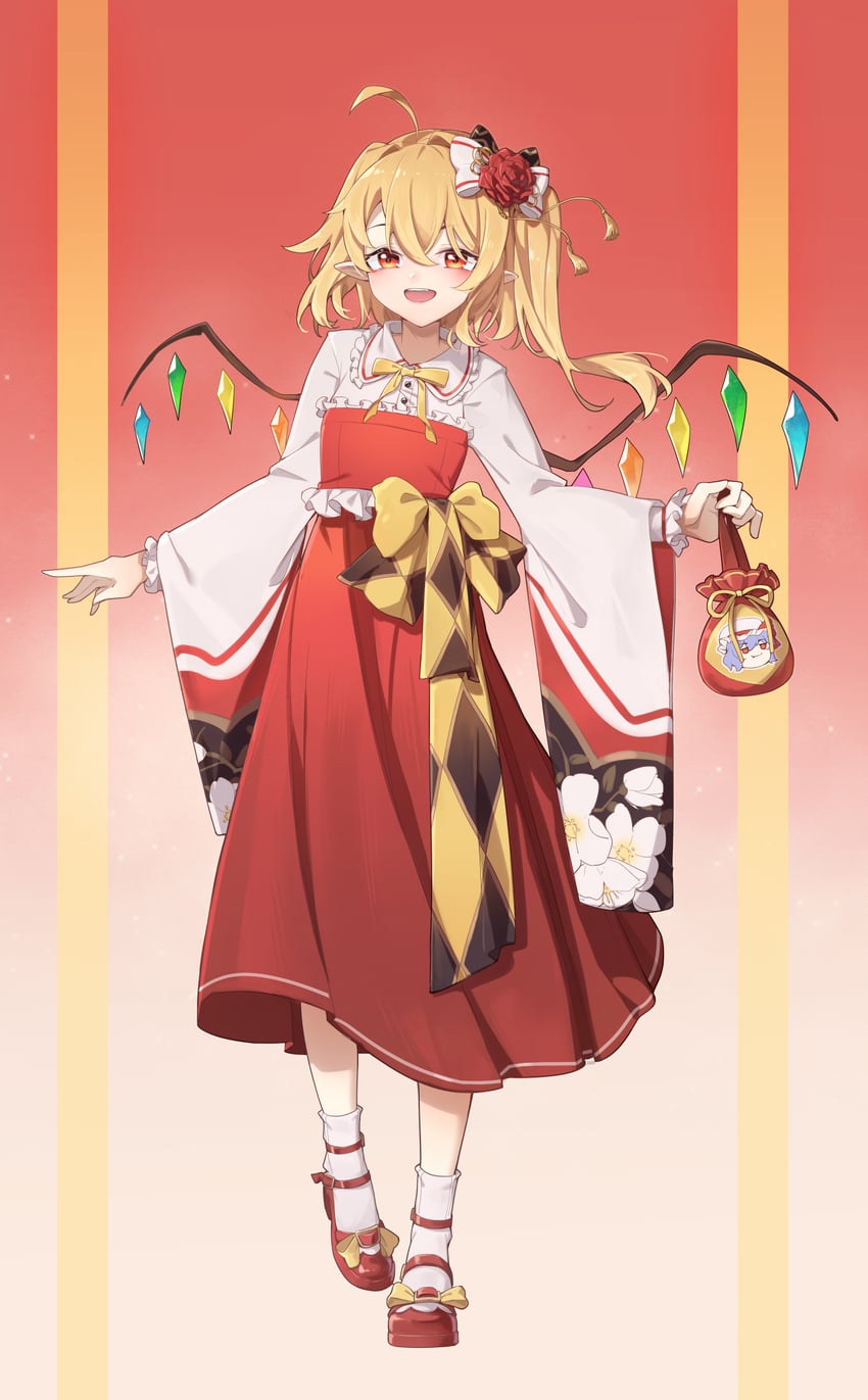 remilia scarlet and flandre scarlet (touhou) drawn by ling_huanxiang