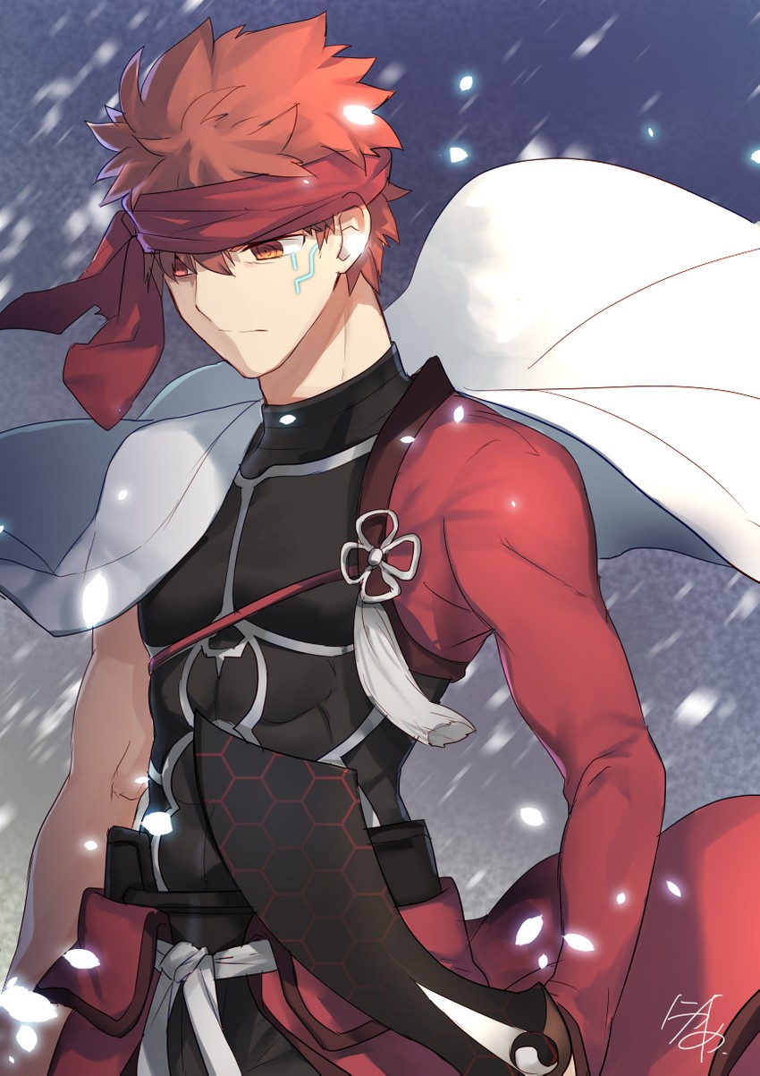 emiya shirou and archer (fate and 1 more) drawn by nikame