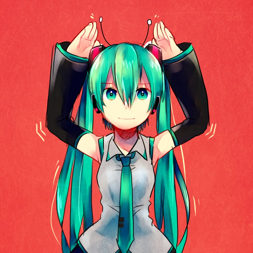 hatsune miku (vocaloid and 1 more) drawn by orangekanjani8