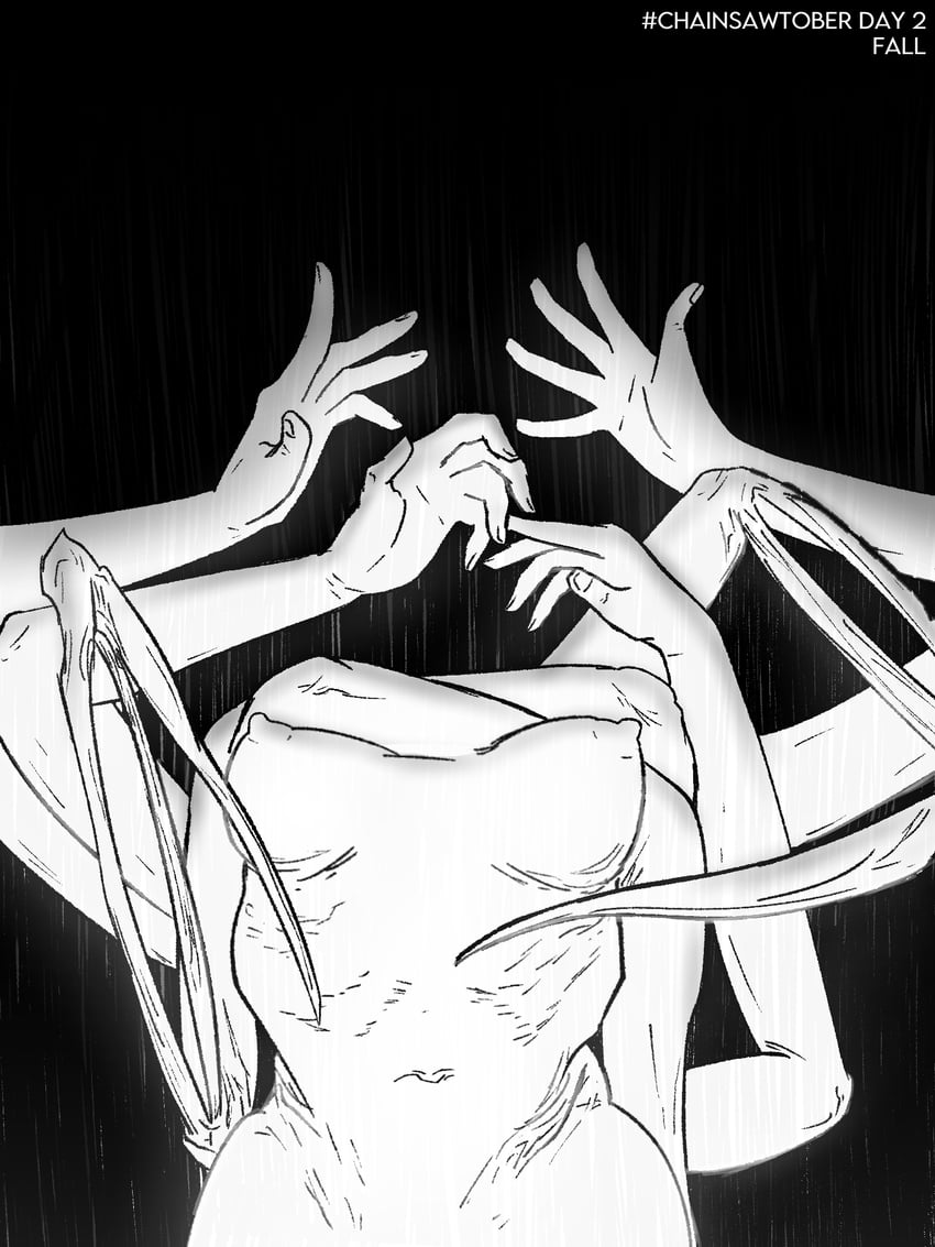 falling devil (chainsaw man) drawn by winterflan