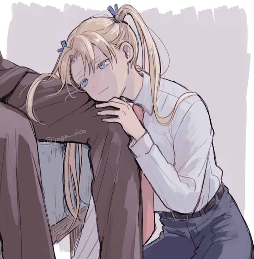 triela and victor hillshire (gunslinger girl) drawn by jaga_rico