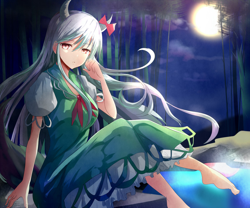 kamishirasawa keine and ex-keine (touhou) drawn by hizagawa_rau