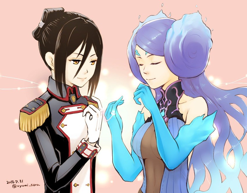 morag ladair and brighid (xenoblade chronicles and 1 more) drawn by uyumizyunco