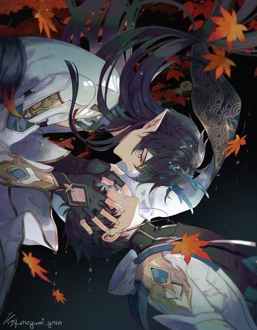 dan heng and dan feng (honkai and 1 more) drawn by hizuki24