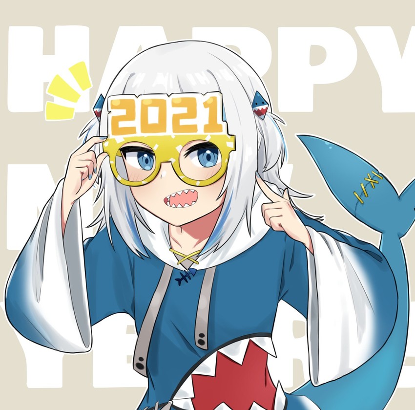 gawr gura (hololive and 1 more) drawn by inuzuka_nr