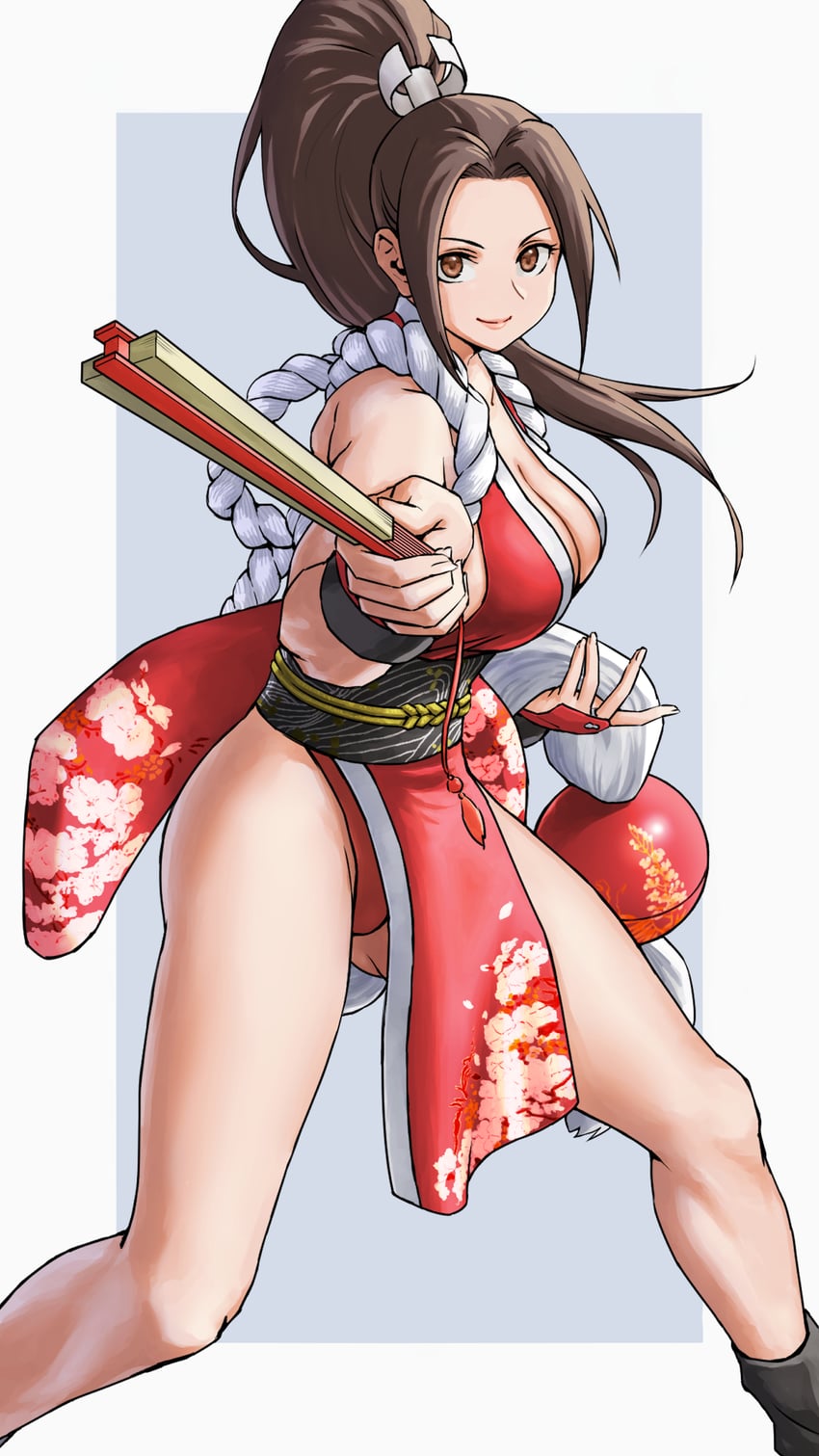 shiranui mai (the king of fighters and 1 more) drawn by x_chitch