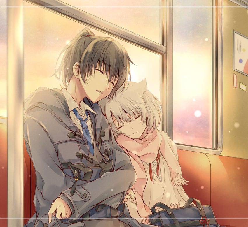 mio and noah (xenoblade chronicles and 1 more) drawn by ui_frara
