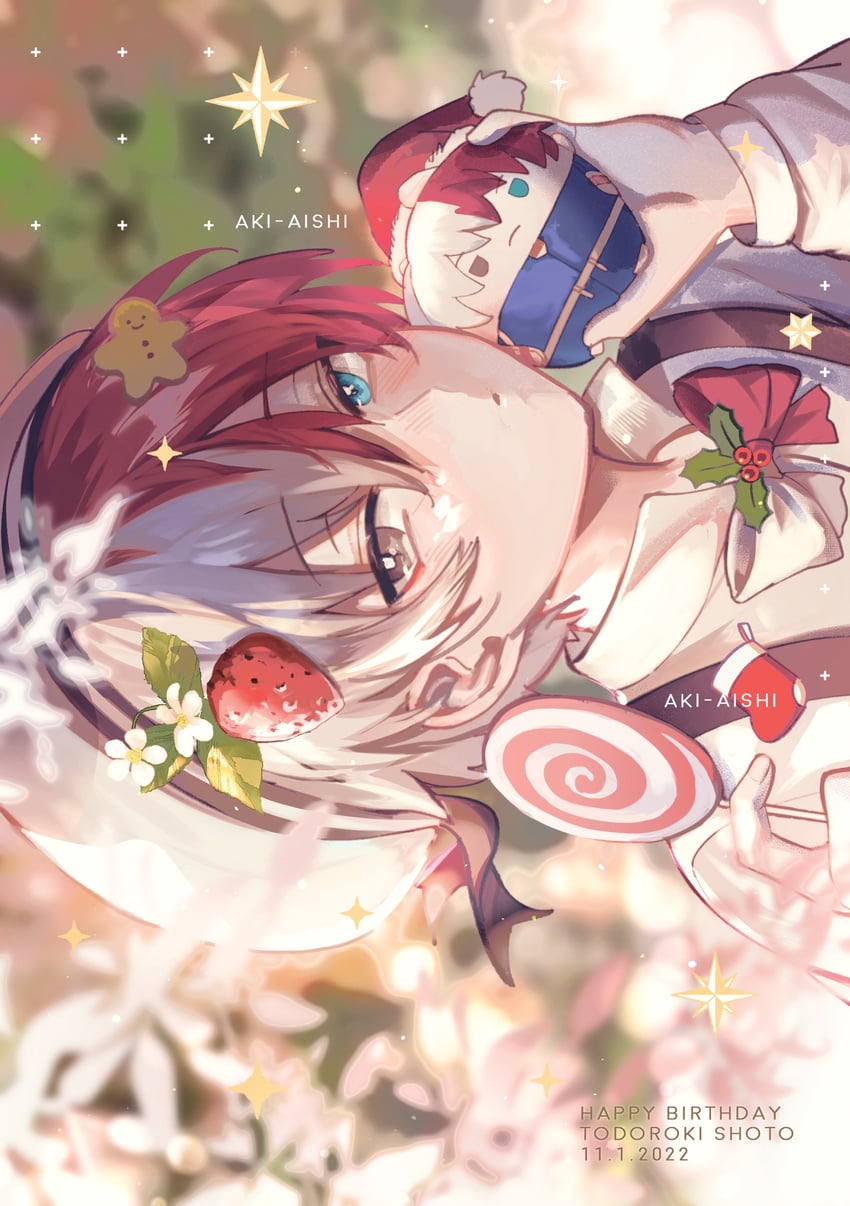 todoroki shoto (boku no hero academia) drawn by akira_aishi