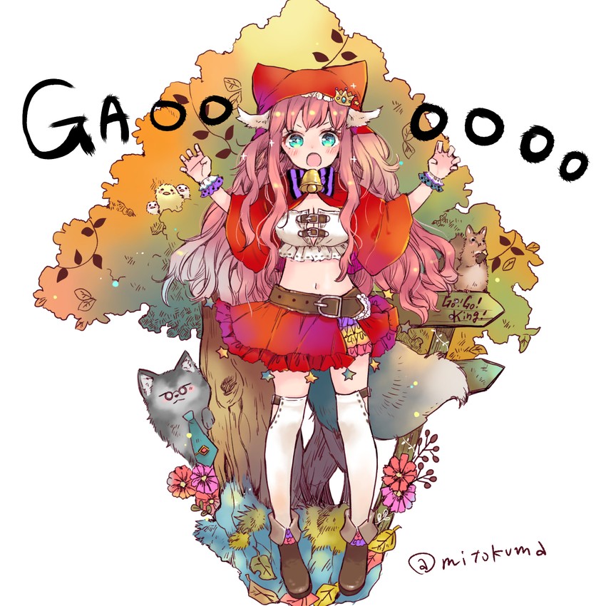 rikujo aki and momo siudafares (ookami no kawa o kabutta hitsujihime) drawn by mito_(go!go!king!)