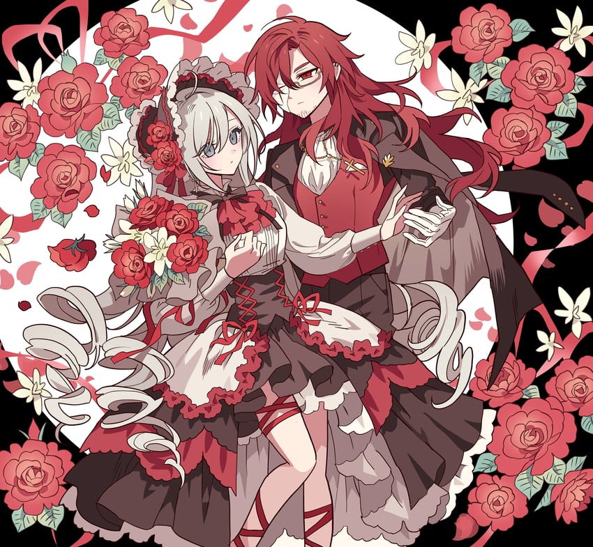 cross marian and isabel greenwood (original and 1 more) drawn by meremero