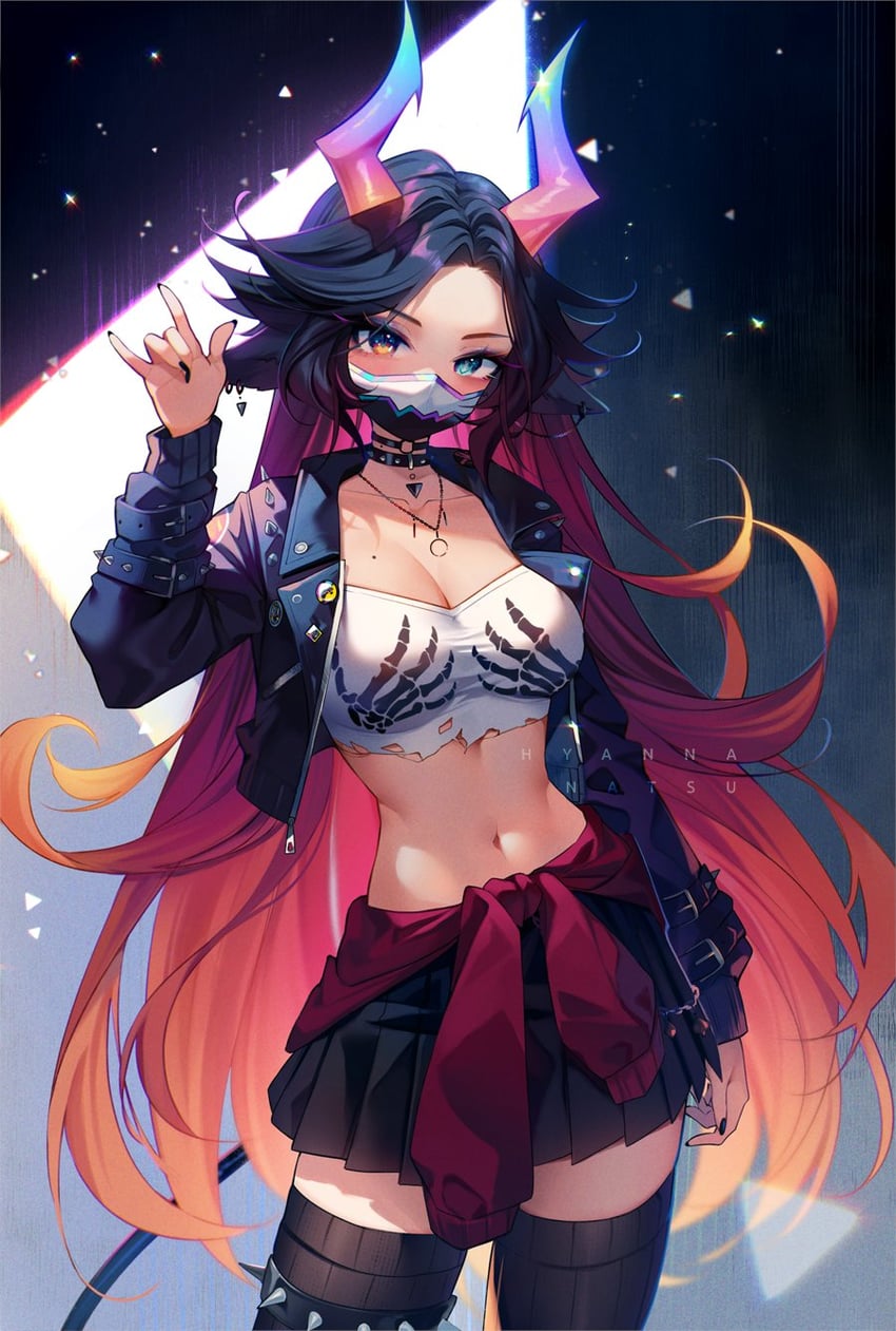 rainbow beast art (indie virtual youtuber) drawn by hyanna-natsu