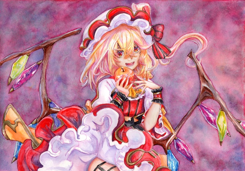 flandre scarlet (touhou and 1 more) drawn by horrible_(1312777)