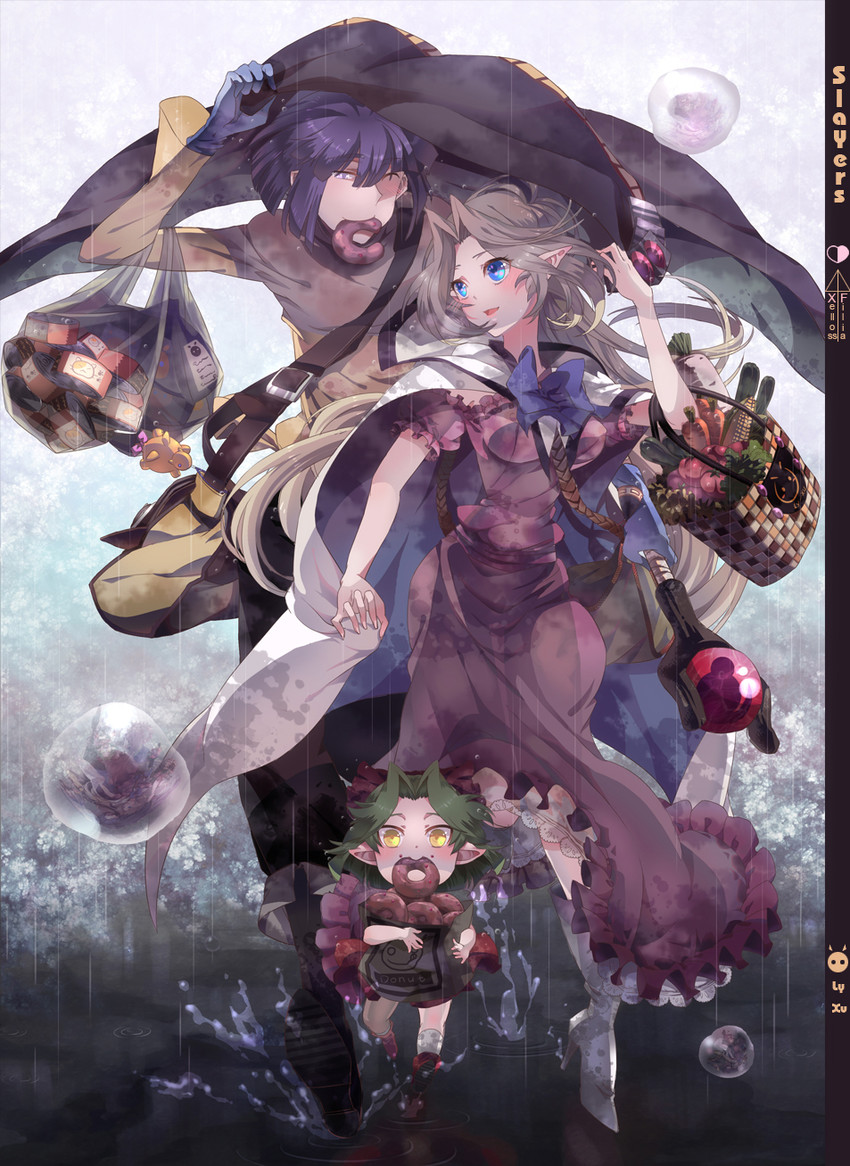 xelloss, filia ul copt, and valgarv (slayers and 1 more) drawn by lyxu