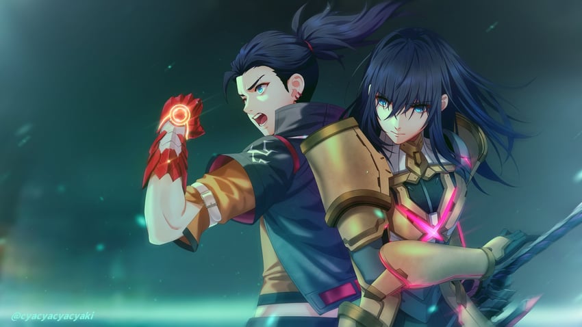 n and matthew (xenoblade chronicles and 2 more) drawn by cyacyacyacyaki