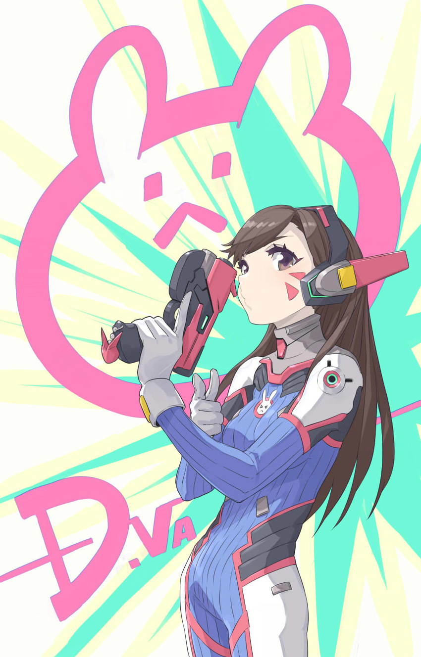 d.va (overwatch and 1 more) drawn by muzy