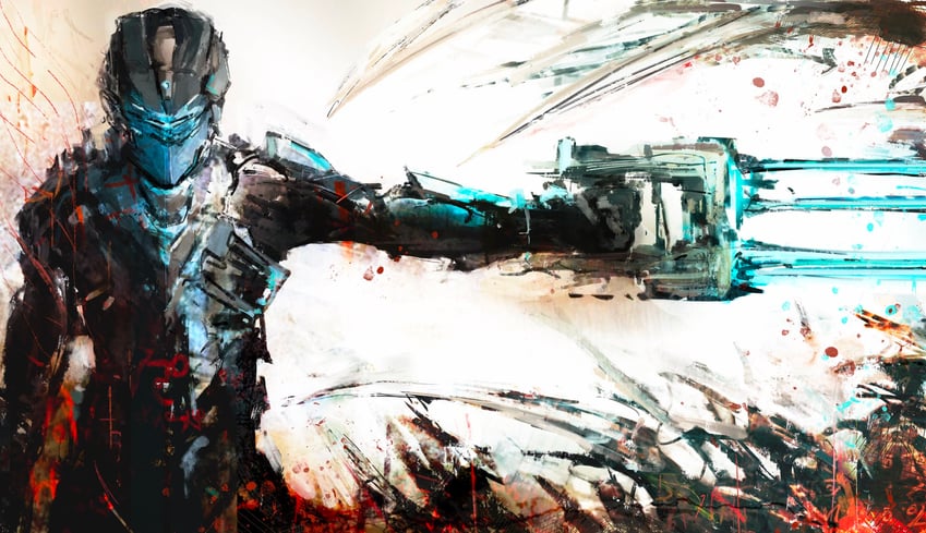 isaac clarke (dead space and 1 more) drawn by kyezzzz