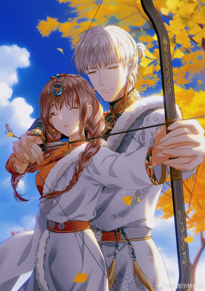 protagonist and qi sili (light and night love) drawn by situ'erte_tiezhu
