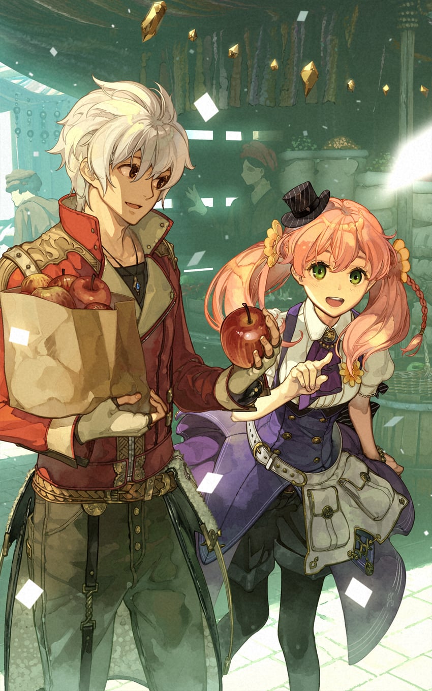 escha malier and logix ficsario (atelier and 2 more) drawn by hidari_(left_side)