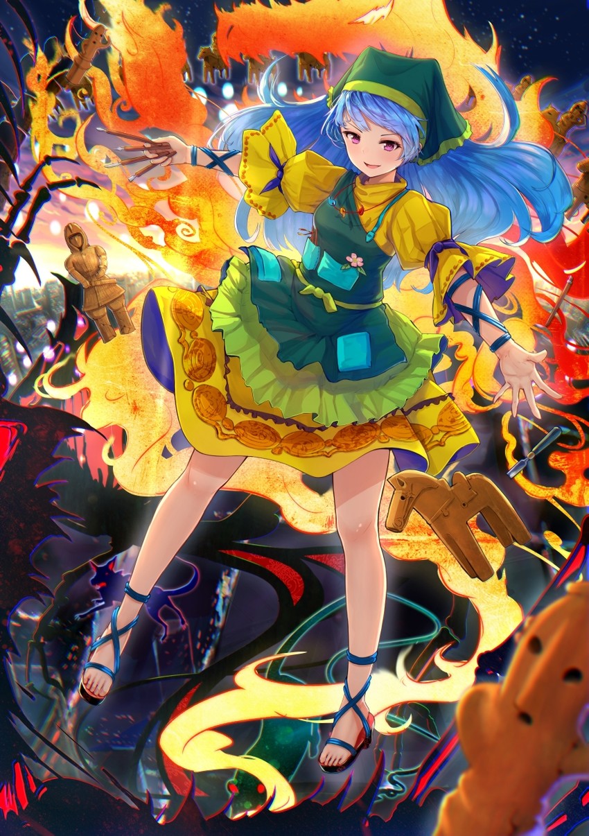 haniyasushin keiki (touhou and 1 more) drawn by alphatitus