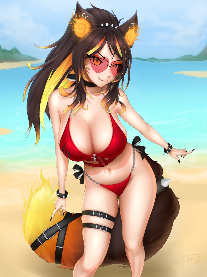 sinder (indie virtual youtuber) drawn by jes_over
