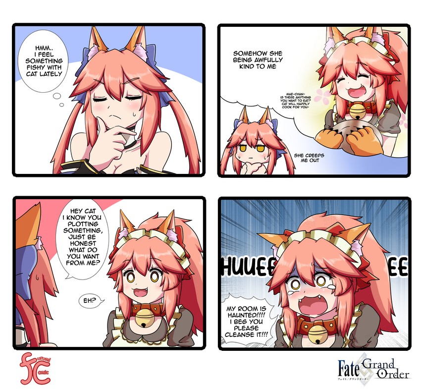 tamamo, tamamo no mae, and tamamo cat (fate and 2 more) drawn by keita_naruzawa