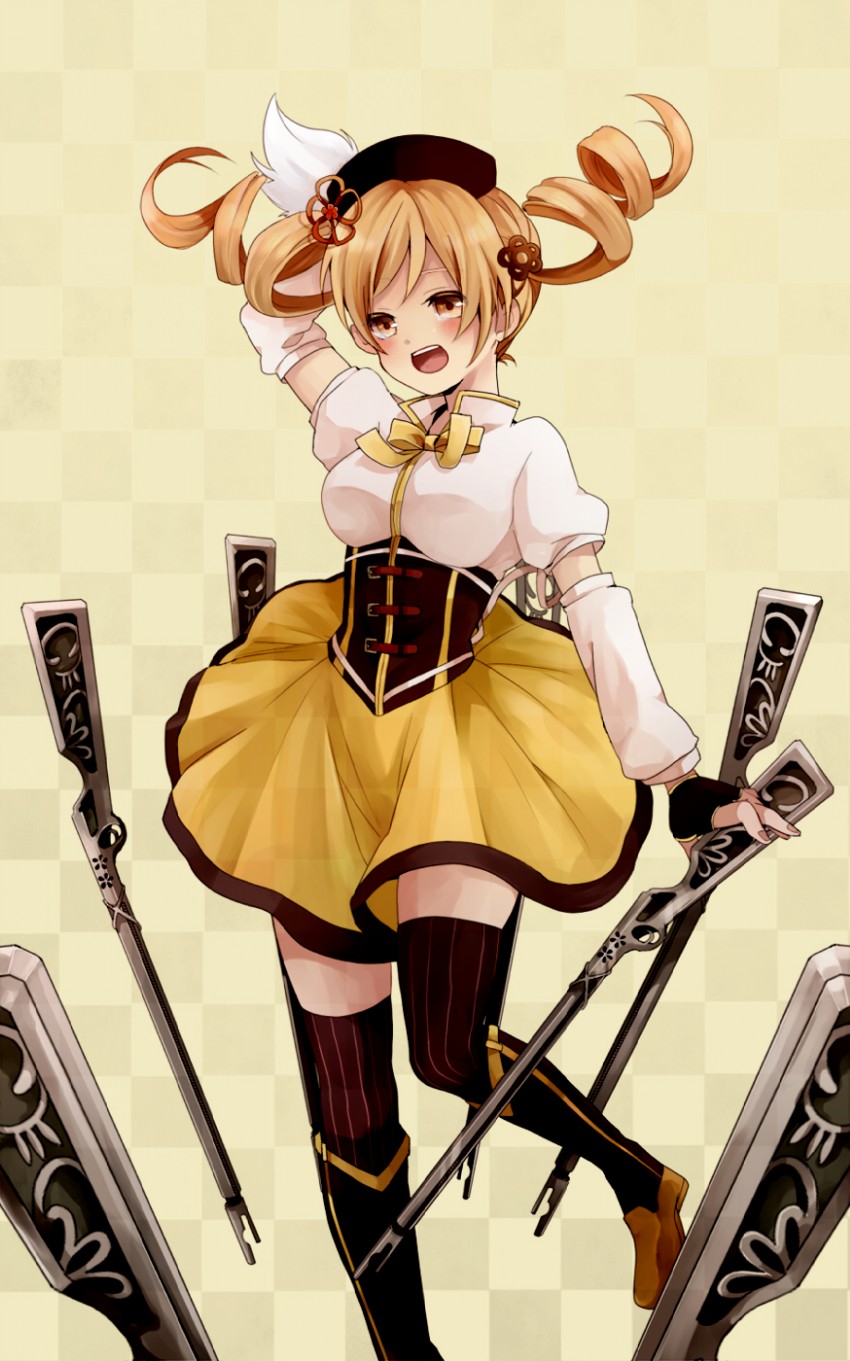 tomoe mami (mahou shoujo madoka magica) drawn by furikake_(appuntament)