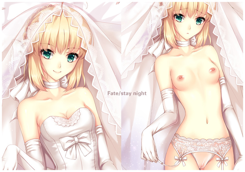 artoria pendragon and saber (fate and 1 more) drawn by noodle-y