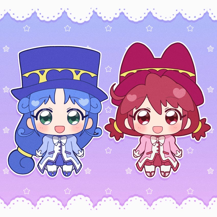 fine and rein (fushigiboshi no futago hime) drawn by umiyuki_(umi_chu)