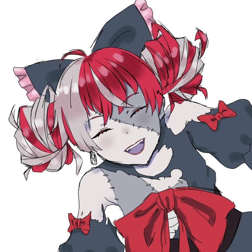 kureiji ollie (hololive and 1 more) drawn by jisen