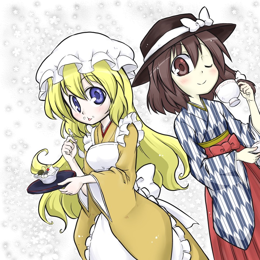usami renko and maribel hearn (touhou) drawn by futa_(nabezoko)