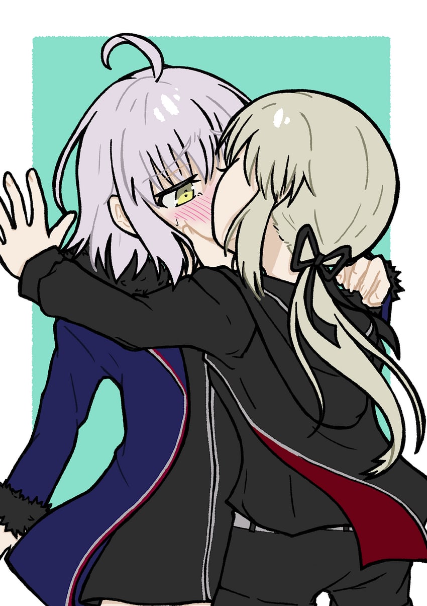artoria pendragon, jeanne d'arc alter, and saber alter (fate and 1 more) drawn by am0930