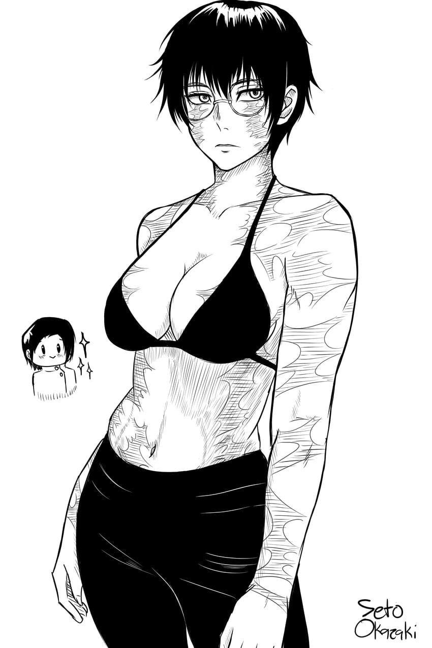 zen'in maki and okkotsu yuuta (jujutsu kaisen) drawn by set0kazaki