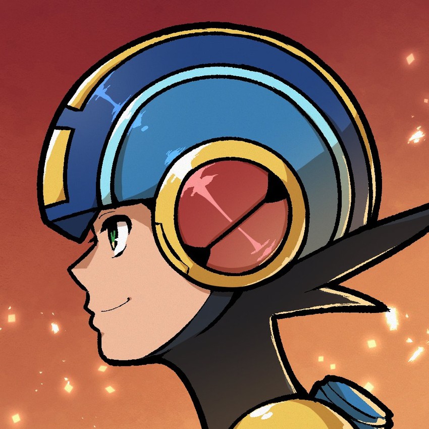 megaman.exe (mega man and 1 more) drawn by akairiot