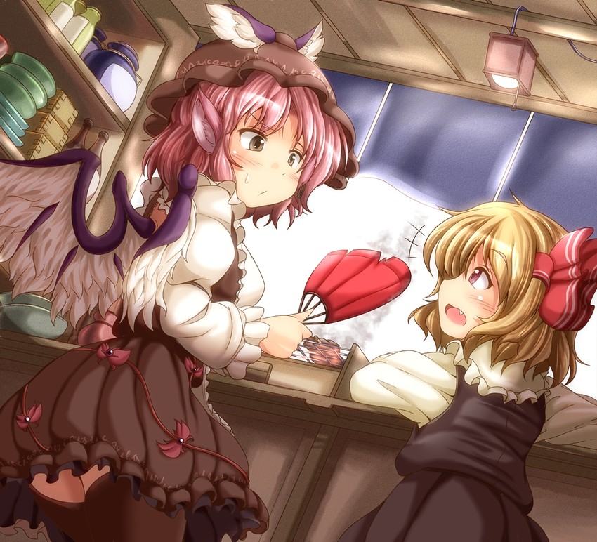 rumia and mystia lorelei (touhou) drawn by yoriyuki_chiyo