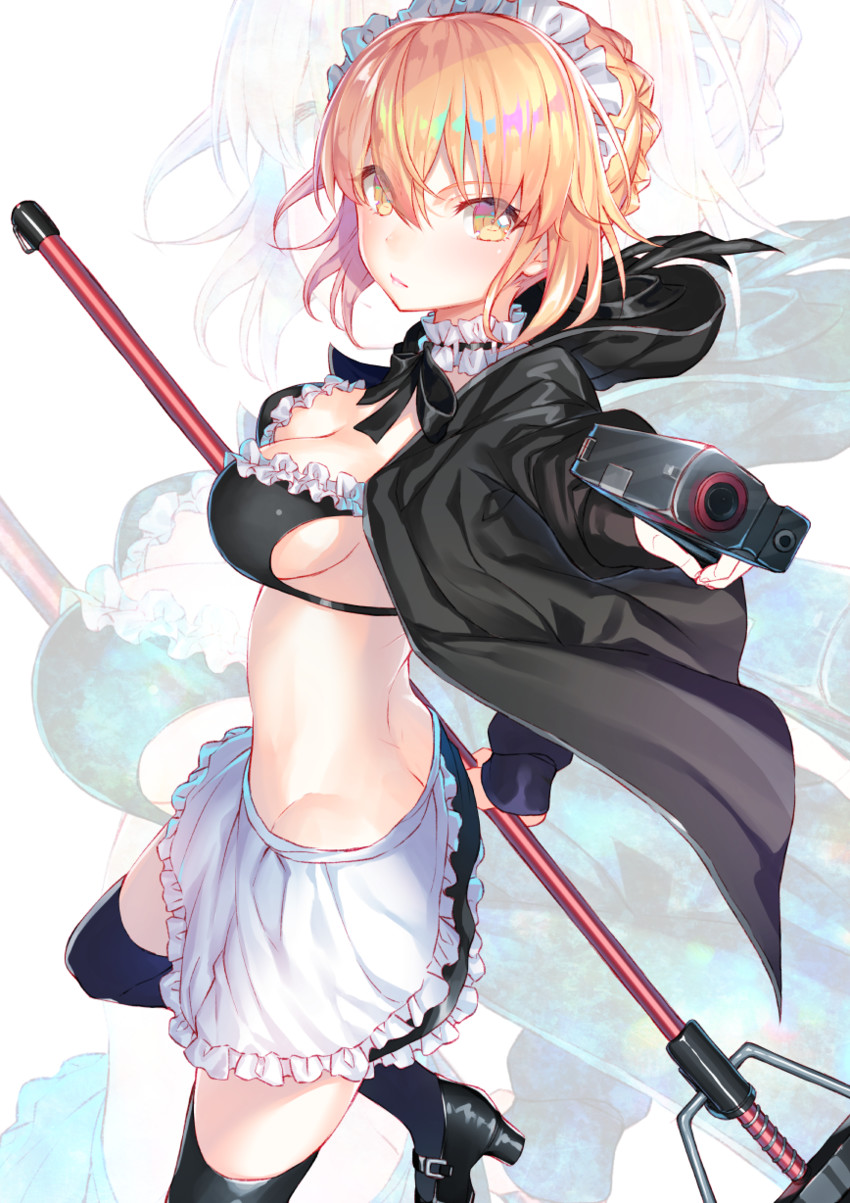 artoria pendragon and saber alter (fate and 1 more) drawn by hakuishi_aoi