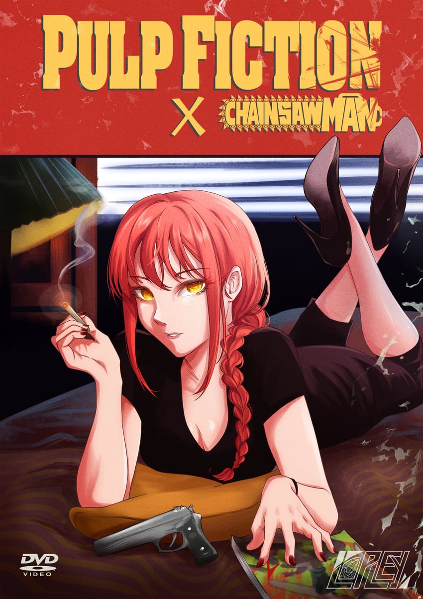 makima (chainsaw man and 1 more) drawn by lopley_png