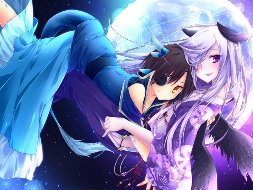 date masamune and akechi mitsuhide (sengoku basara) drawn by sagami_rin