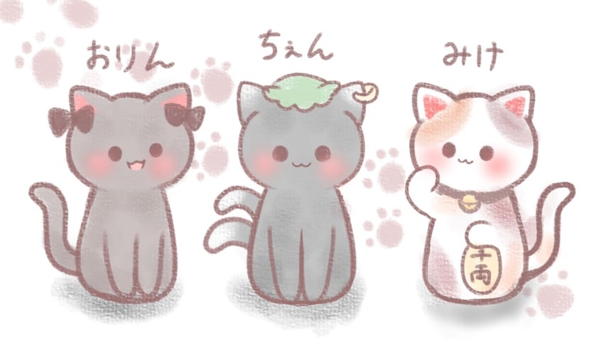 kaenbyou rin, chen, and goutokuji mike (touhou) drawn by mitama311