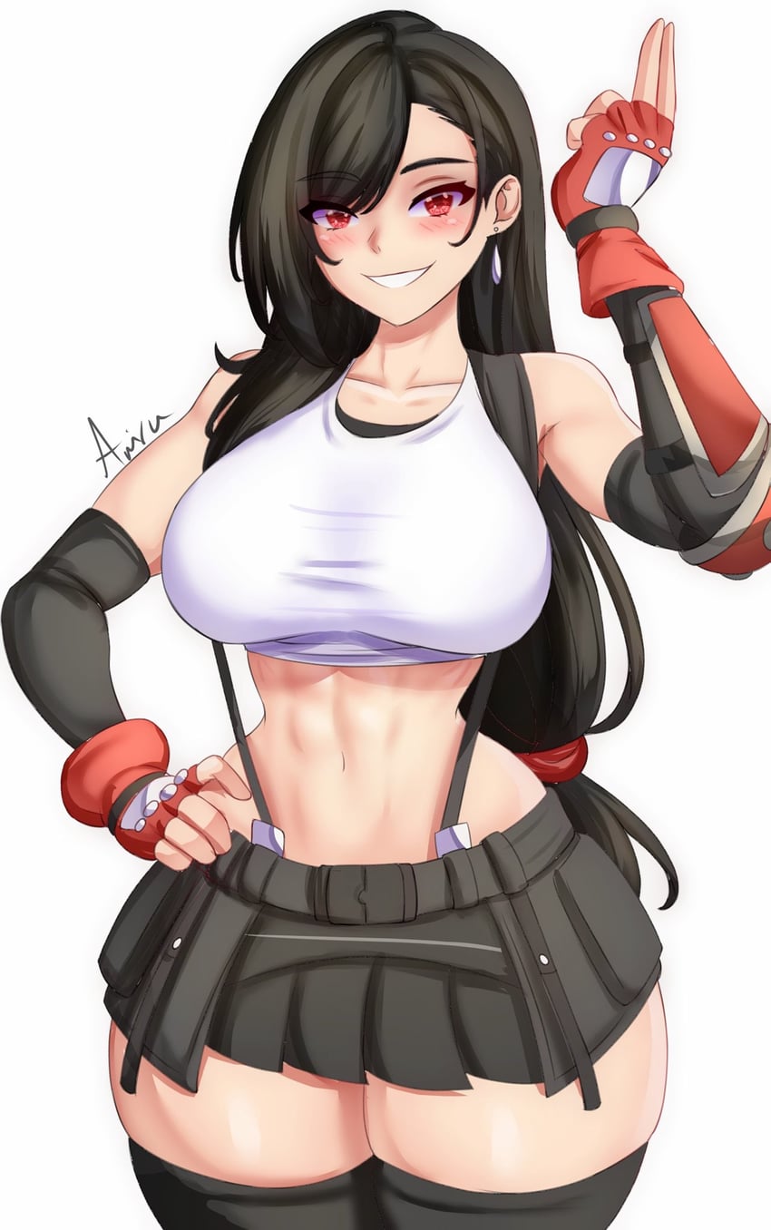 tifa lockhart (final fantasy and 1 more) drawn by anisdrawn