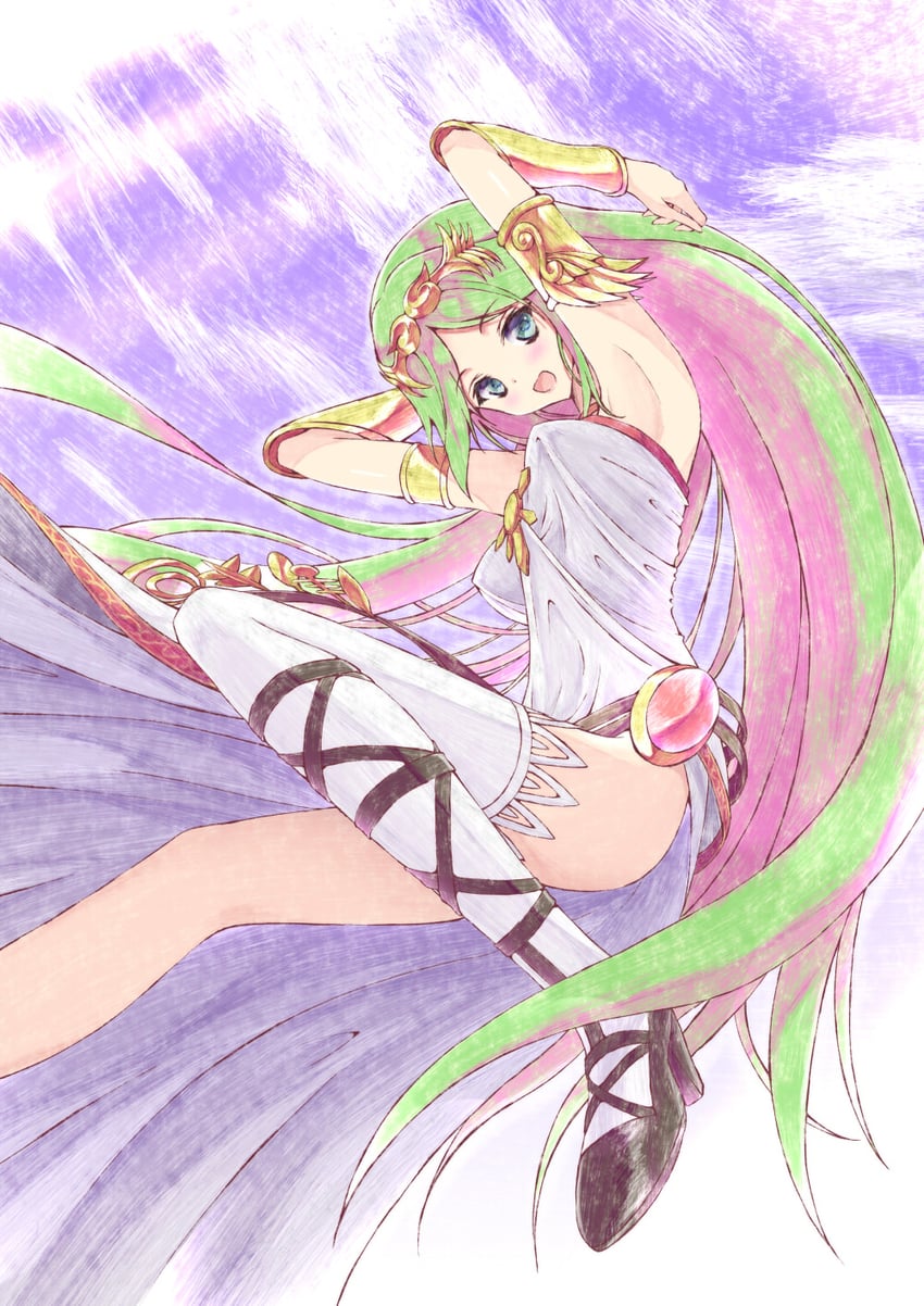 palutena (kid icarus and 1 more) drawn by aramachi