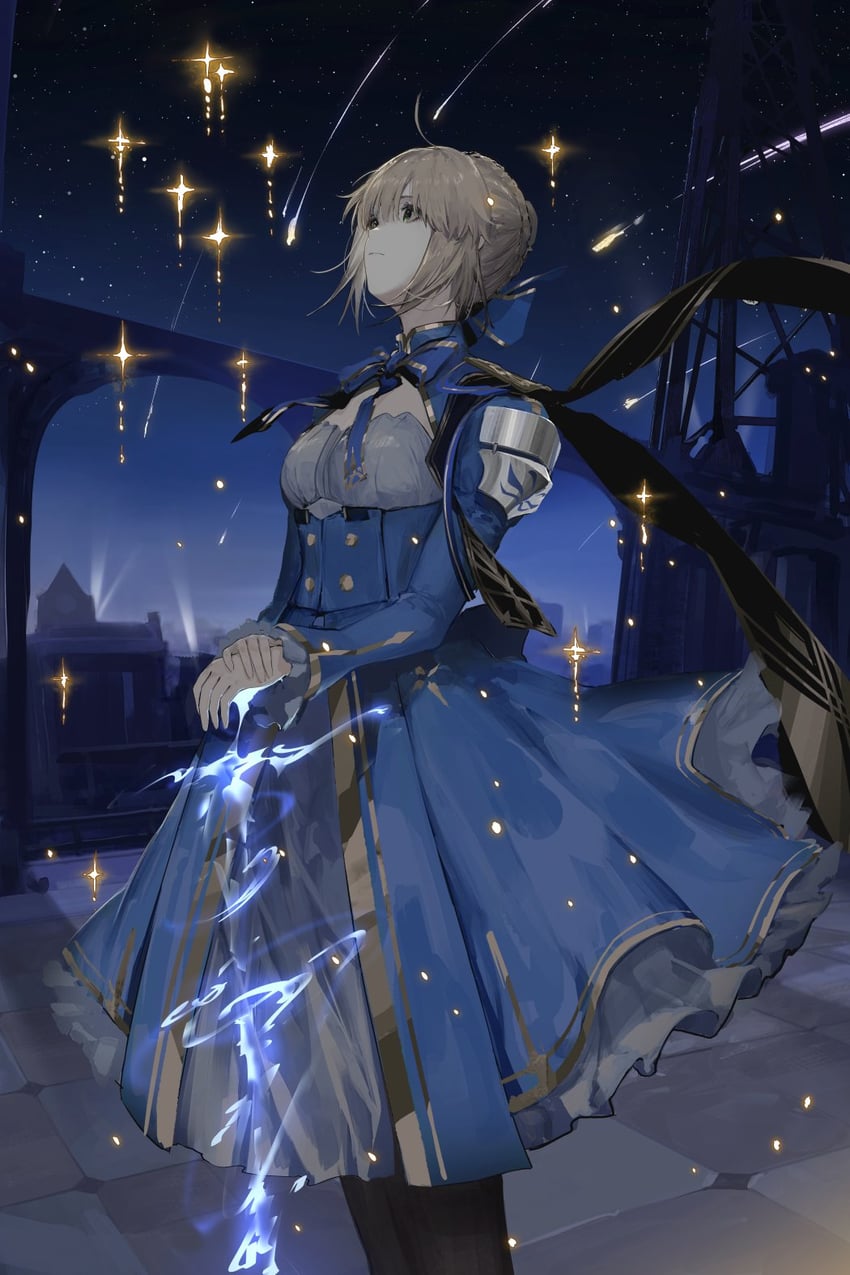 artoria pendragon and saber (fate and 4 more) drawn by erotipop