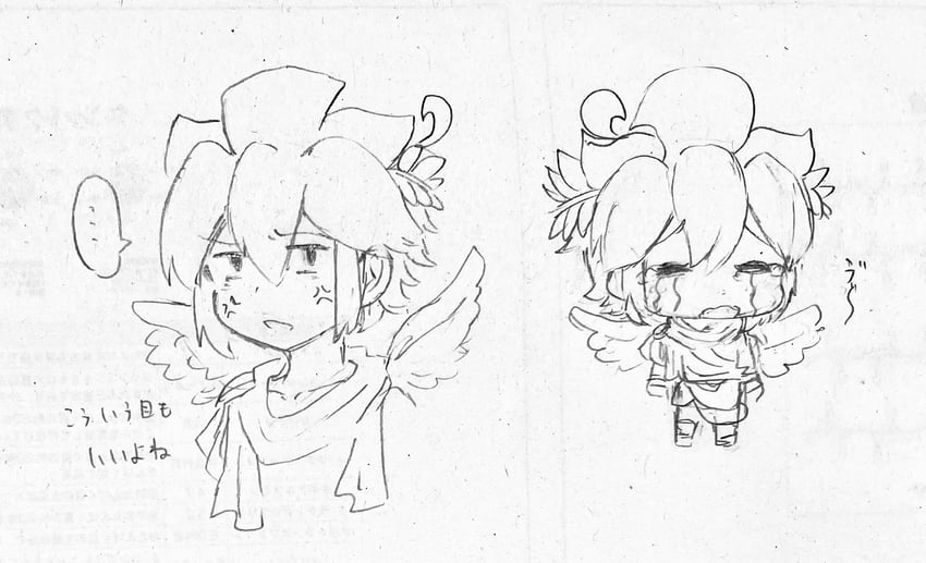 pit and dark pit (kid icarus and 1 more) drawn by waffuum