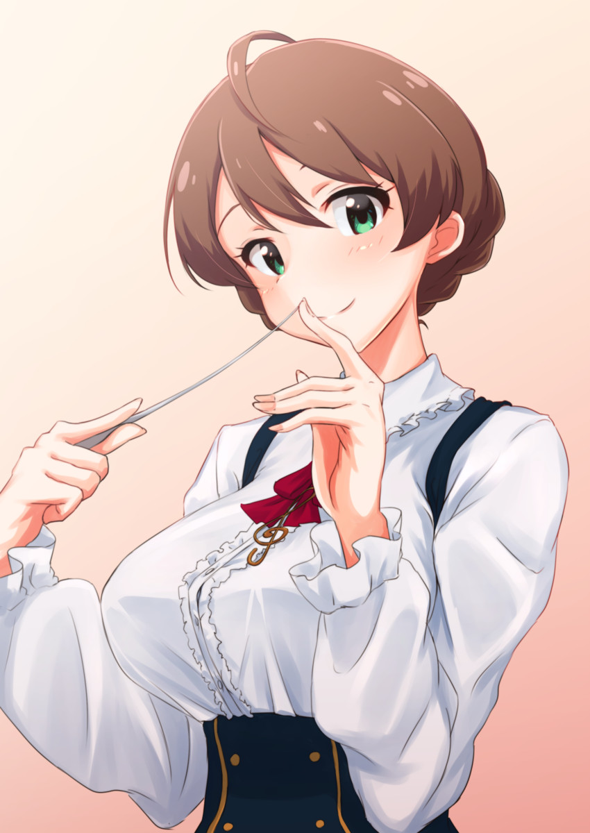 sakuramori kaori (idolmaster and 2 more) drawn by wattsu