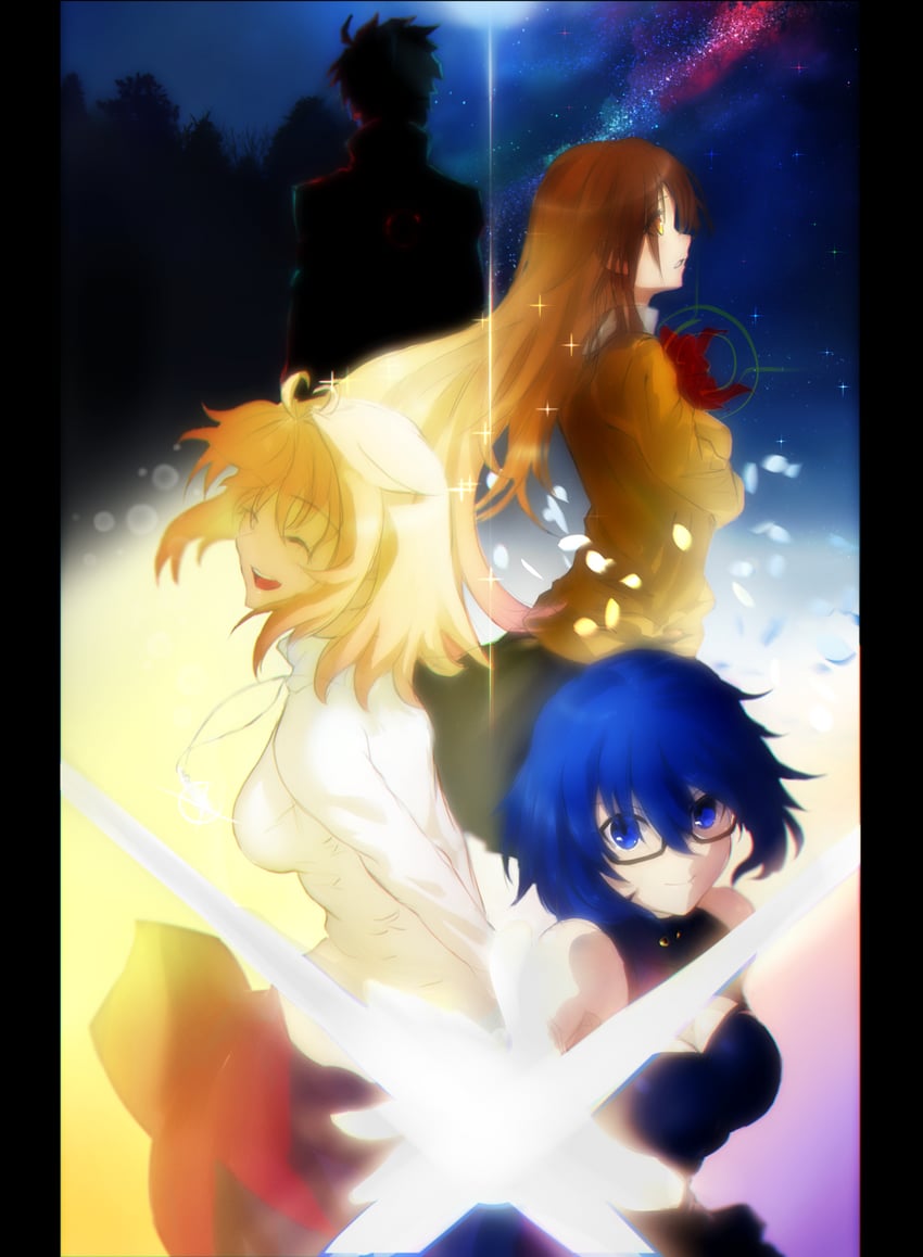 arcueid brunestud, ciel, tohno shiki, yumizuka satsuki, and powered ciel (tsukihime) drawn by burleciel