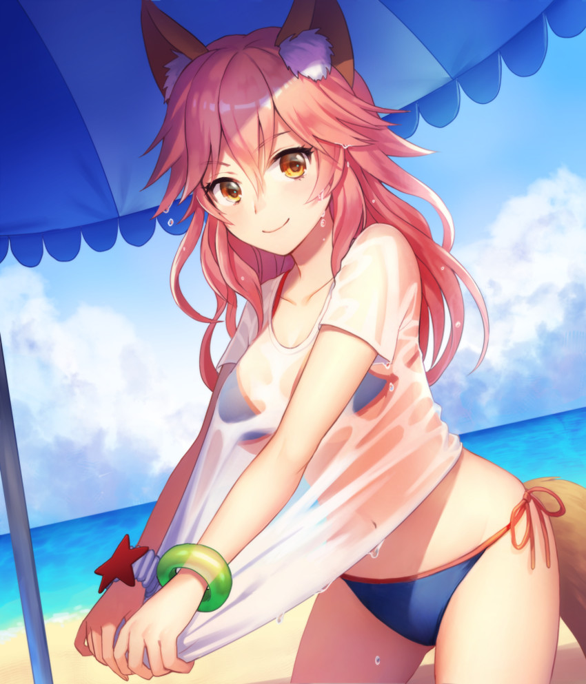 tamamo and tamamo no mae (fate and 1 more) drawn by yamigo