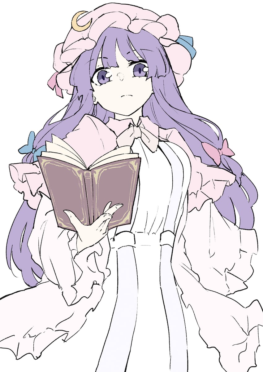 patchouli knowledge (touhou) drawn by deetamu