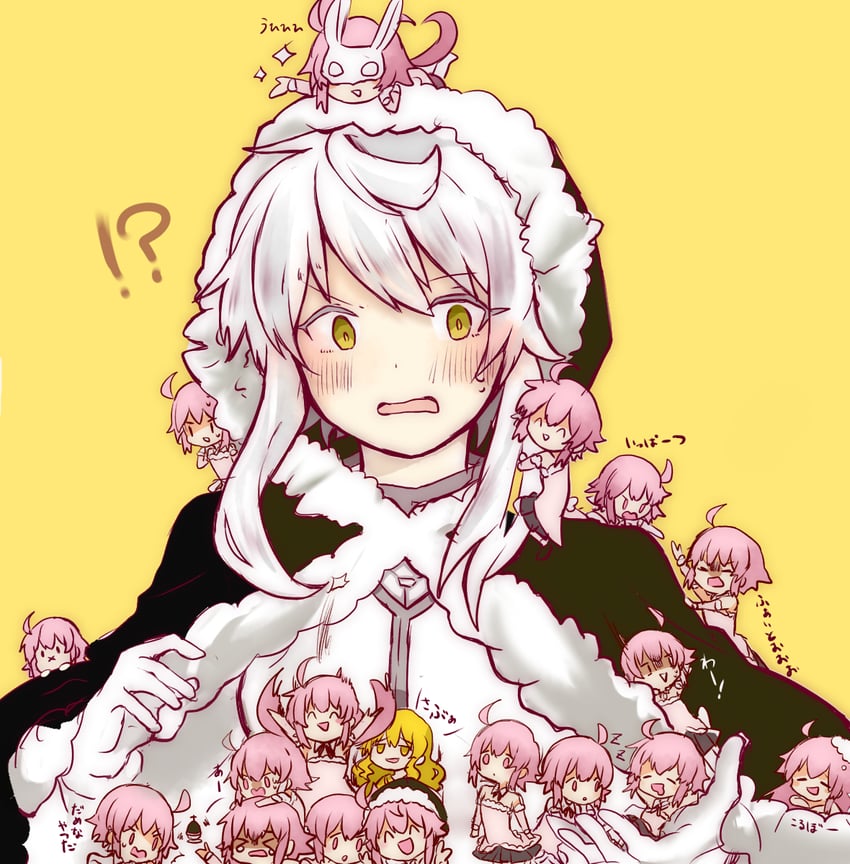 isabeau de baviere, corbeau, and lapin (mahou shoujo madoka magica and 1 more) drawn by poyo_75