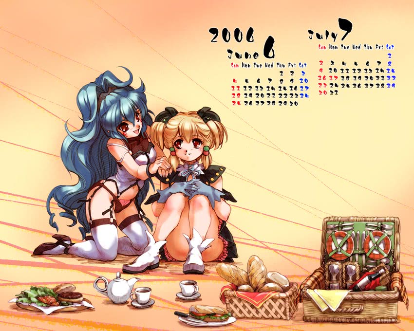 irui guneden and alfimi (super robot wars) drawn by hisahiko