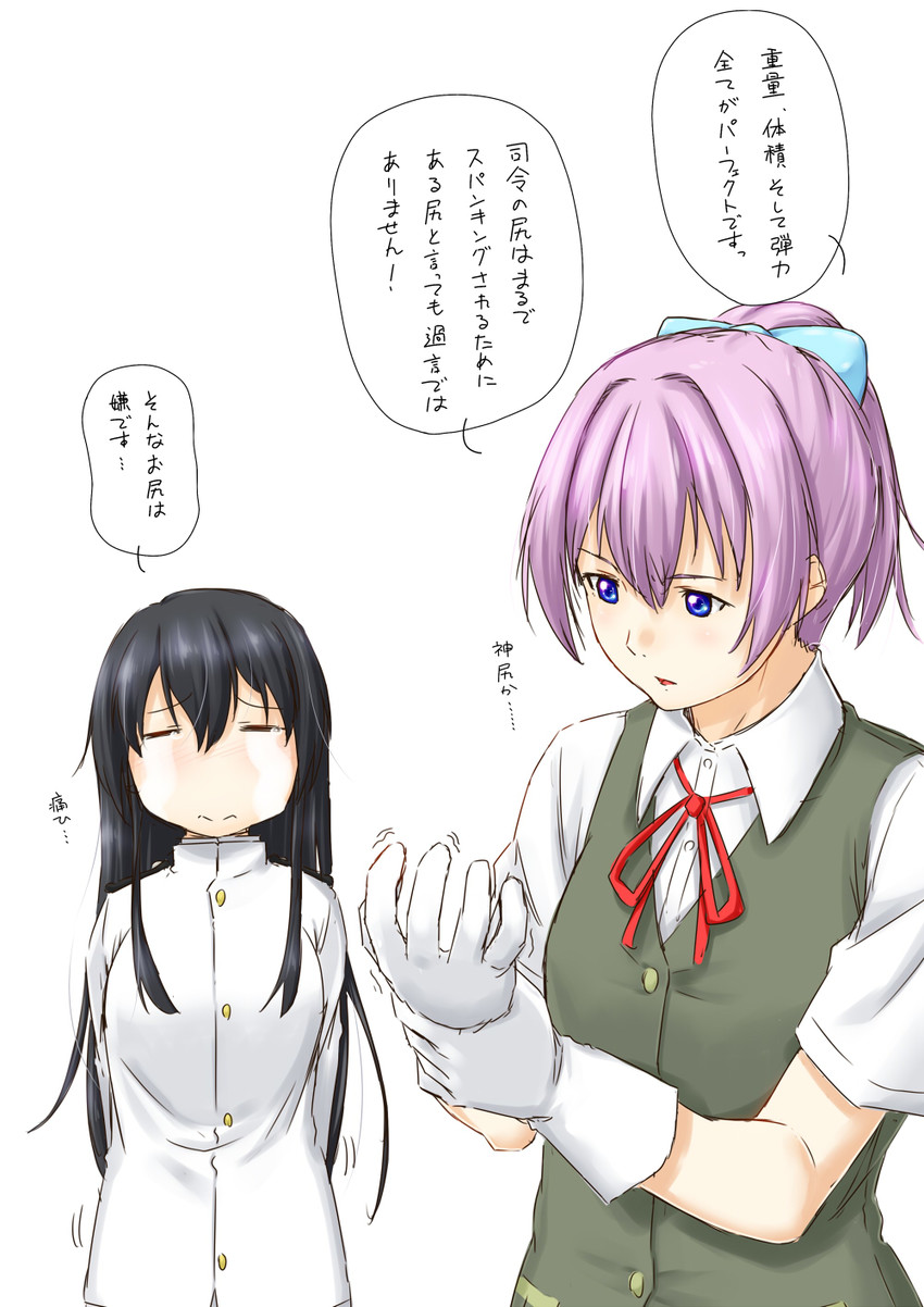 female admiral, shiranui, and tatebayashi sakurako (kantai collection) drawn by niwatazumi